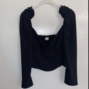 Aritzia black long sleeve top. Wilfred brand. Size 10